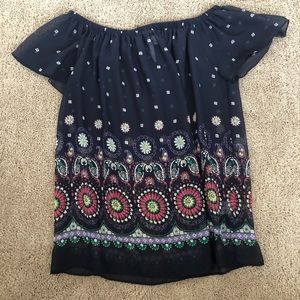 Off the shoulder blouse